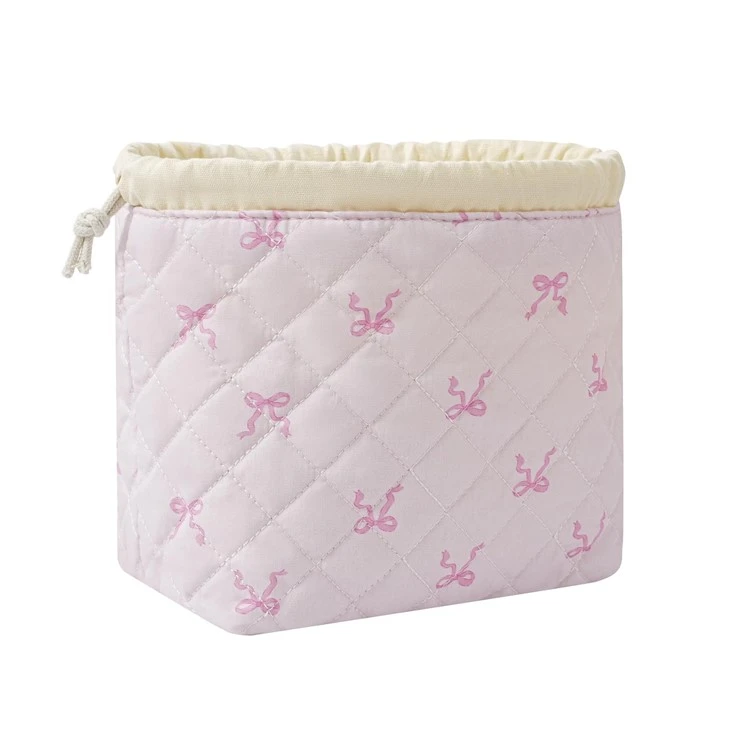 Cotton Fabric Quilted Makeup Bag suppliers